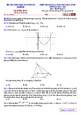 Đề khảo sát lần 3 Toán 12 năm 2024 – 2025 trường THPT Trần Nguyên Hãn – Hải Phòng có đáp án