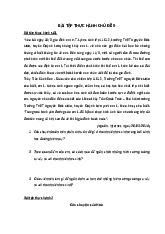 Bài tập câu hỏi tình huống của bộ môn tâm lí giáo dục | Học viện Báo chí và Tuyên truyền