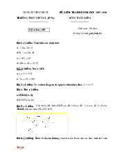 Đề Kiểm Tra HK1 Môn Toán 6 Cánh Diều Tự Luận THCS Tân Lập Hạ 2025-2026 Có Đáp Án