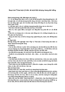 Soạn bài Thảo luận ý kiến về một hiện tượng trong đời sống | Ngữ văn 8 Cánh Diều