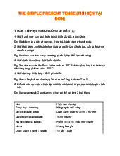 Simple Present Tense Overview and Usage Guide | Môn AS EDUCATION - Tiếng Anh tại Hải phòng - Đại học Hải Phòng