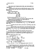 Bảo toàn Oxi trong phản ứng cháy hóa hữu cơ - Tài liệu tổng hợp