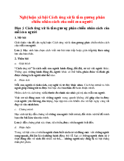 Cách ứng xử là tấm gương phản chiếu nhân cách của mỗi con người