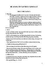 Đề cương ôn tập Thực tập Hóa lý | Hoá Lý 1 | Trường Đại học Khoa học Tự nhiên, Đại học Quốc gia Hà Nội