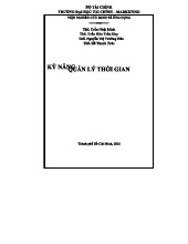 Kỹ Năng Quản Lý Thời Gian và Tổ Chức Công Việc - Tài Liệu Kỹ Năng Mềm