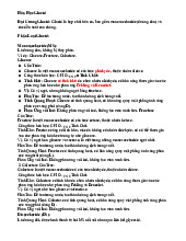 Lý thuyết hóa học sinh - Ôn tập kiến thức hóa sinh | Đại Học Y Dược Huế