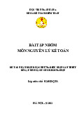 Bài tập nhóm: Nhận diện điều kiện khởi nghiệp môn Kế toán | Học viện Ngân hàng