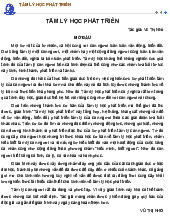 Tài liệu môn Tâm lý học phát triển | Học viện Phụ nữ Việt Nam
