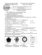Đề giữa học kỳ 1 Toán 6 năm 2025 – 2026 trường THCS Nguyễn Bỉnh Khiêm – Đồng Nai
