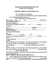 Hợp Đồng Nhượng Quyền Thương Mại | Đại học Hoa Sen