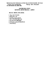 Bài thi học phần Kinh tế chính trị | Đại học Thương Mại