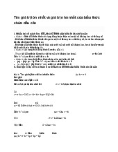 Tìm giá trị lớn nhất và giá trị nhỏ nhất của biểu thức chứa dấu căn - Toán 9