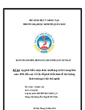 Sự phát triển nhận thức của Đảng ta từ Cương lĩnh năm 1991 đến nay về vấn đề phát triển kinh tế thị trường định hướng xã hội chủ nghĩa | Bài tập lớn môn Lịch sử đảng cộng sản Việt Nam