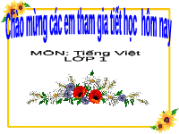 Giáo án điện tử Tiếng việt 1 bài 58 Cánh diều: Học vần: Ach, êch, ich