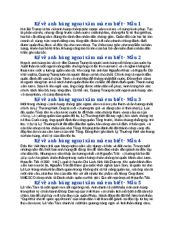 Viết đoạn văn về một anh hùng chống giặc ngoại xâm mà em biết - Tập làm văn lớp 3 Cánh diều