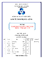 Cách mạng 4.0 và vị trí của AI trong lĩnh vực y tế | Môn Kinh tế chính trị - Trường Đại học Bách khoa - Đại học Quốc gia Thành phố Hồ Chí Minh