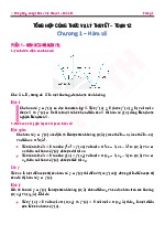 Tổng hợp công thức và lý thuyết- Bộ công thức giải nhanh Toán 12