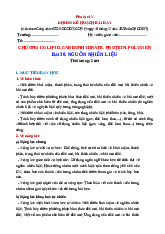 Kế hoạch bài dạy Bài 30. Nguồn nhiên liệu môn Khoa học tự nhiên 9