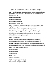 Tổng Ôn Cuối Kì ( Phần Trắc Nghiệm) Môn Kinh Tế Vi Mô