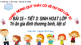 Giáo án điện tử Hoạt động trải nghiệm 2 Chủ đề Sinh hoạt lớp - Cánh diều