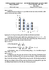 Đề thi thử Toán vào lớp 10 lần 3 năm 2025 – 2026 phòng GD&ĐT Thái Hòa – Nghệ An
