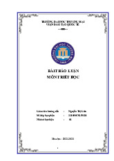 Quan niệm của chủ nghĩa duy vật biến chứng về mối liên hệ giữa vật chất và ý thức | Bài Thảo Luận Triết học