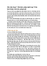 Văn bản là gì ? Văn bản pháp luật là gì ? Các hình thức văn bản pháp luật