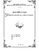 Tiểu luận môn Chủ nghĩa xã hội khoa học  - trường đại học kinh doanh và công nghệ Hà Nội.