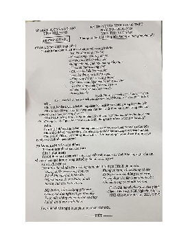 Đề thi tuyển sinh vào 10 môn Ngữ Văn Sở GD&ĐT Trà Vinh năm 2024 - 2025