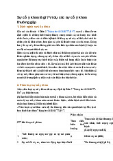 Sự cố y khoa là gì? Ví dụ các sự cố ý khoa thường gặp