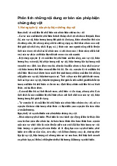 Phân tích những nội dung cơ bản của phép biện chứng duy vật