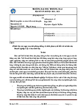 Bài thi Học phần: An toàn và Bảo mật thông tin - Mã số: 03 | Đại học Thương Mại