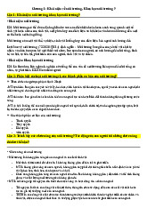 Đề cương Kết thúc Môn Khoa học môi trường | Trường Đại học Kinh tế, Đại học Huế