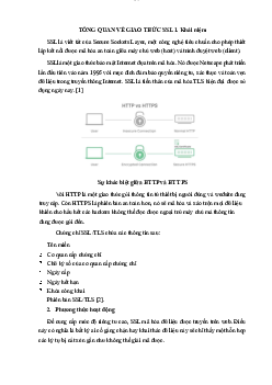 Tổng quan giao thức SSL - Nhập môn mạng máy tính | Trường Đại học CNTT Thành Phố Hồ Chí Minh