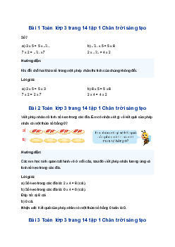 Ôn tập phép chia trang 15, 16 Chân trời sáng tạo