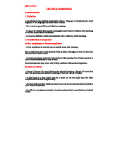 HÌNH VỊ HỌC - Chương 1: Morphemes và Chương 2: Derivation & Inflection