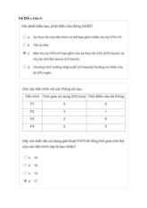 Đề cương Môn Nguyên lý hệ điều hành | Đại học Cần Thơ