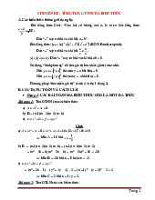 Chuyên Đề Tìm GTLN Và GTNN Bồi Dưỡng Học Sinh Giỏi Toán Lớp 8