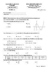 Đề thi thử tốt nghiệp THPT 2025 môn Toán lần 1 Sở GD&ĐT Nam Định