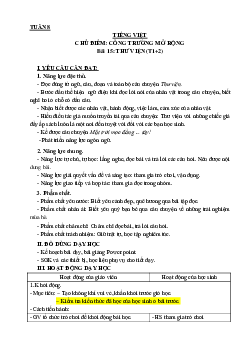 Bài 15: Thư viện - Tiết 1+2 | Giáo án Tiếng việt 3 | Kết nối tri thức