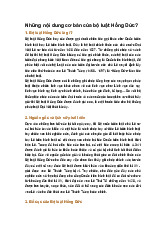 Những nội dung cơ bản của bộ luật Hồng Đức?