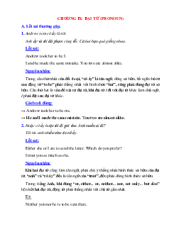 Tài liệu về các lỗi sai về đại từ-Pronoun trong Tiếng Anh và cách khắc phục của tiếng anh 12