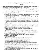 Đề cương ôn tập cho kỳ thi cuối kì | Môn Triết học Mac - Lenin - Trường Đại học Khoa học, Đại học Huế