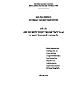 Giá trị hiện thực trong Ly Tao của Khuất Nguyên (Văn Học Trung Quốc)