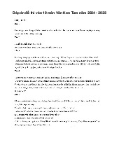 Đề thi tuyển sinh vào 10 môn Ngữ Văn Sở GD&ĐT Kon Tum năm 2024 - 2025