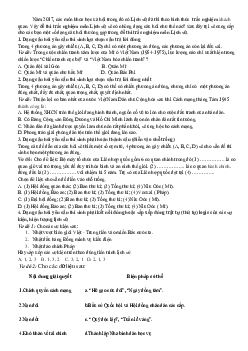 Tài liệu ôn thi THPT Quốc gia môn lịch sử lớp 12