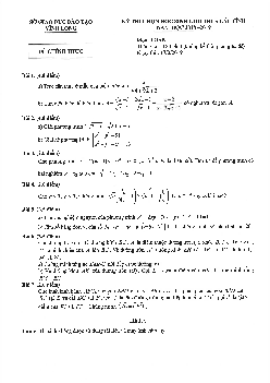 Đề thi học sinh giỏi Toán THCS cấp tỉnh năm 2018 – 2019 sở GD&ĐT Vĩnh Long