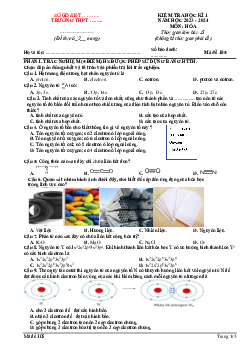 Đề thi học kì 1 môn Hóa học 10 năm 2023 - 2024 sách Kết nối tri thức với cuộc sống đề 5