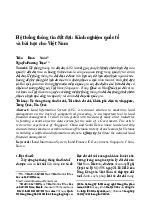 Hệ thống thông tin đất đai: Kinh nghiệm và Bài học cho VN Môn Hóa sinh học | Trường Đại học Công nghiệp Thành phố Hồ Chí Minh