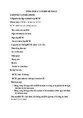 Tổng hợp và cân đối kế toán  môn Nguyên lý kế toán   | Học viện Nông nghiệp Việt Nam